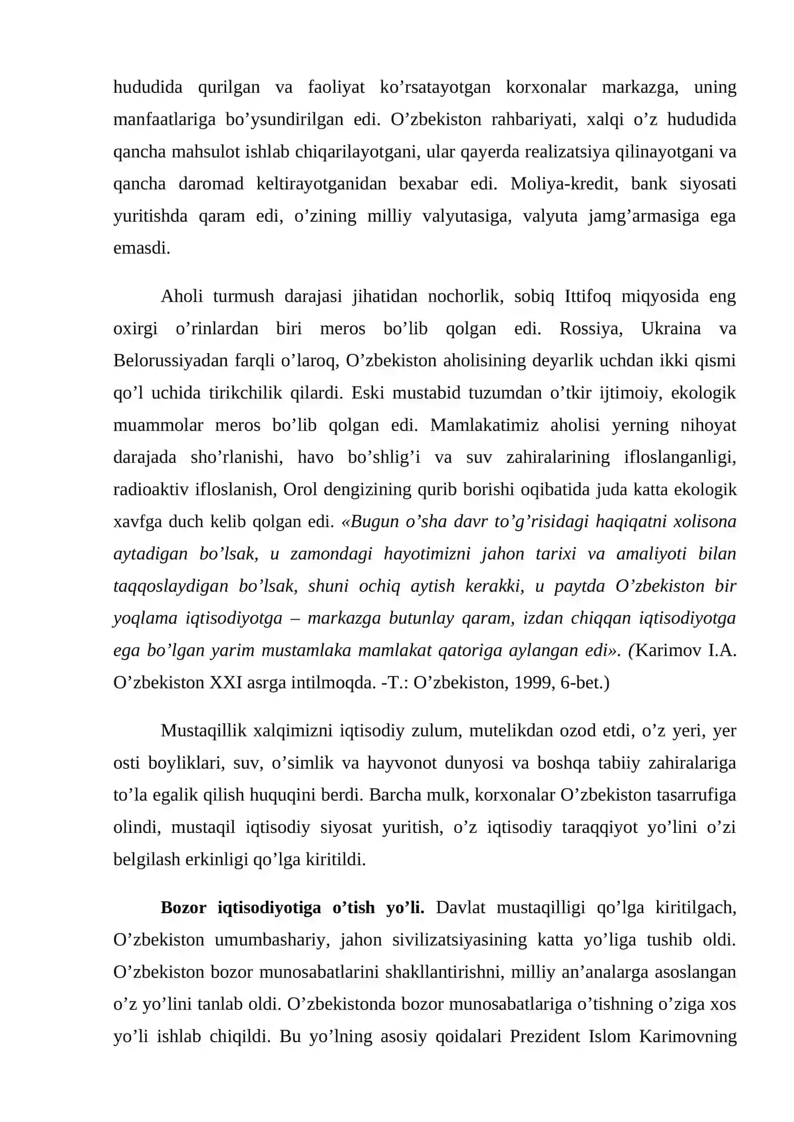 Mustaqillik yillarida davlat boshqaruv tizimida amalga oshirilgan islohotlar 4