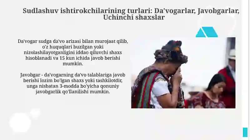 Huquqiy nizolar ishtirokchilari 4
