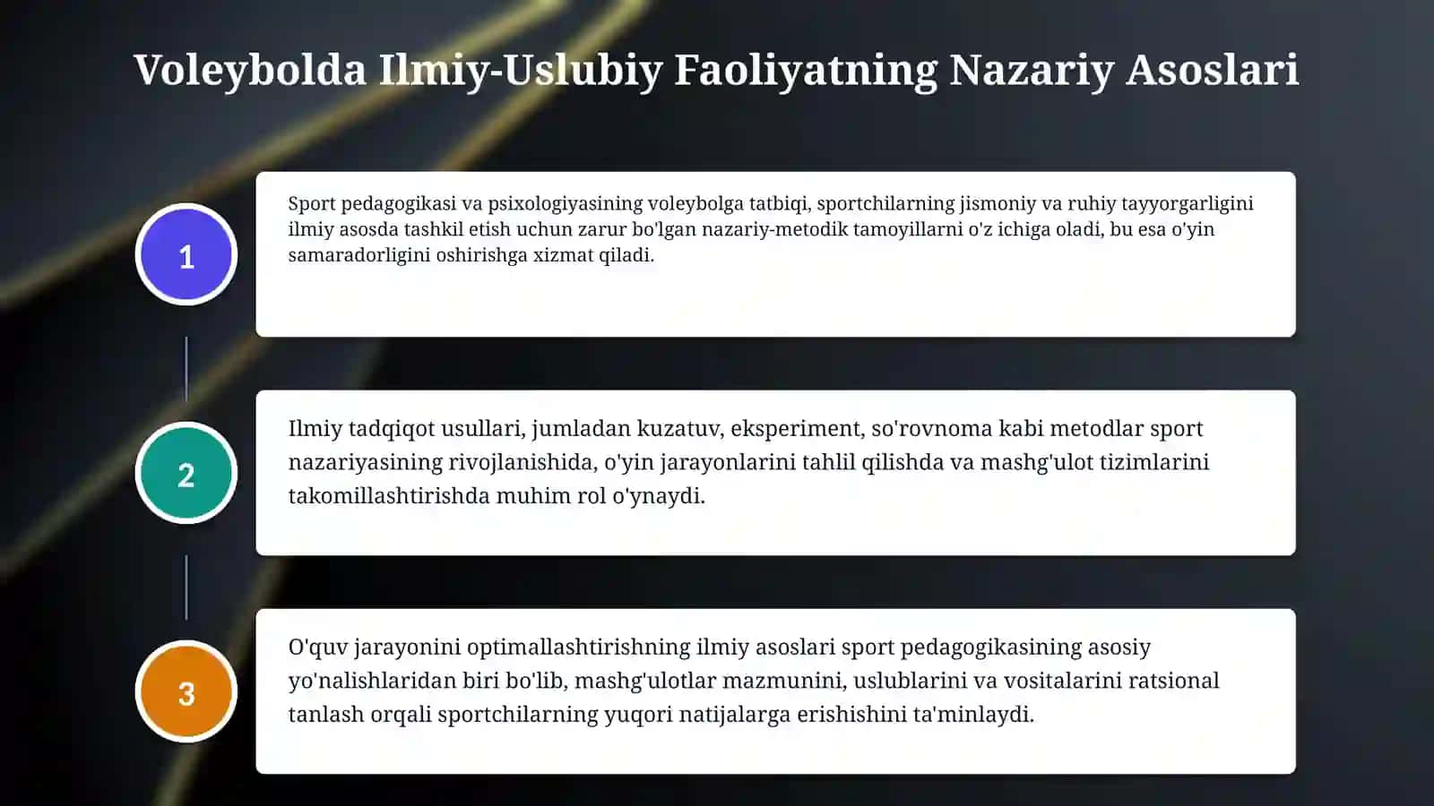 Tanlangan sport turida ilmiy uslubiy faoliyat (voleybol sport turi) 4
