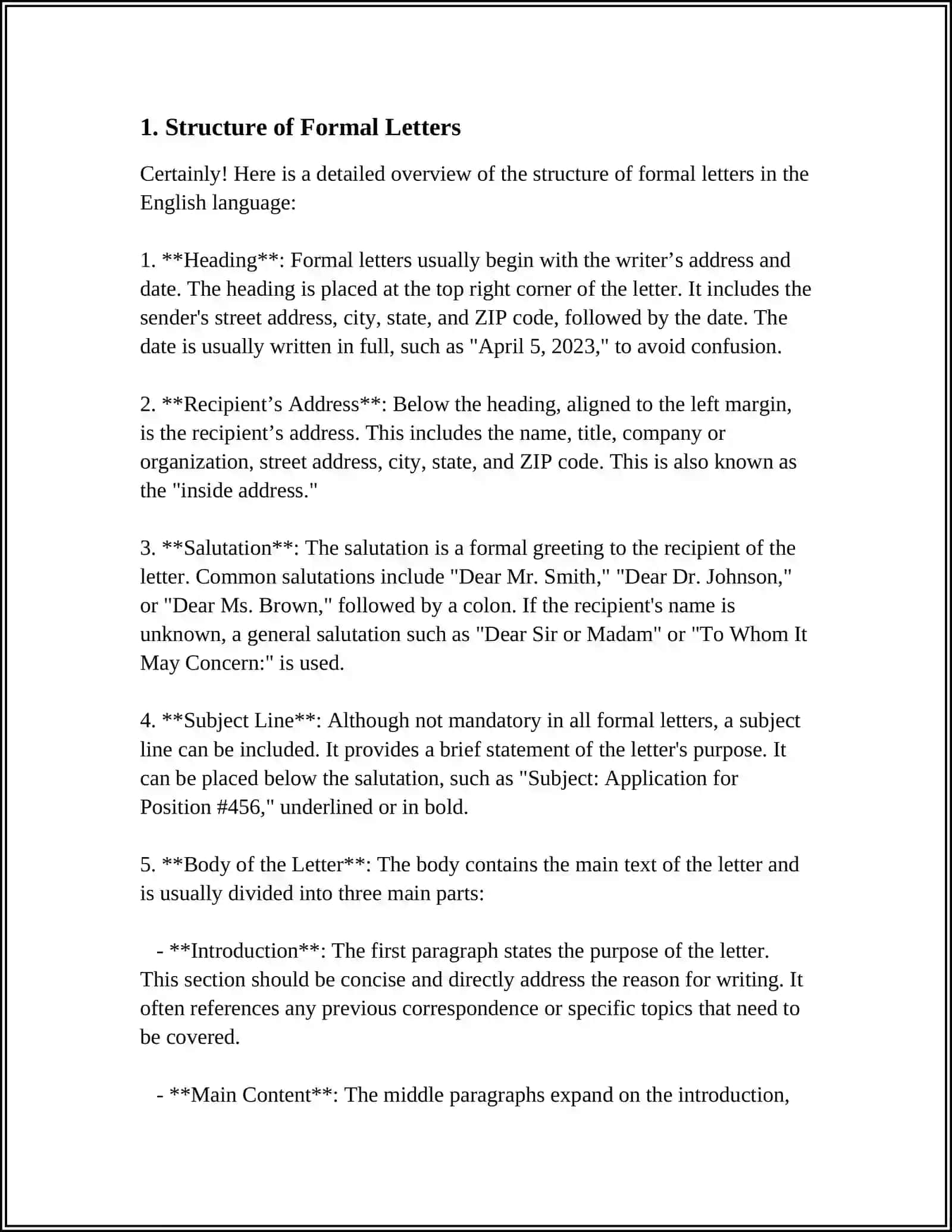 FORMAL AND INFORMAL LETTER 4