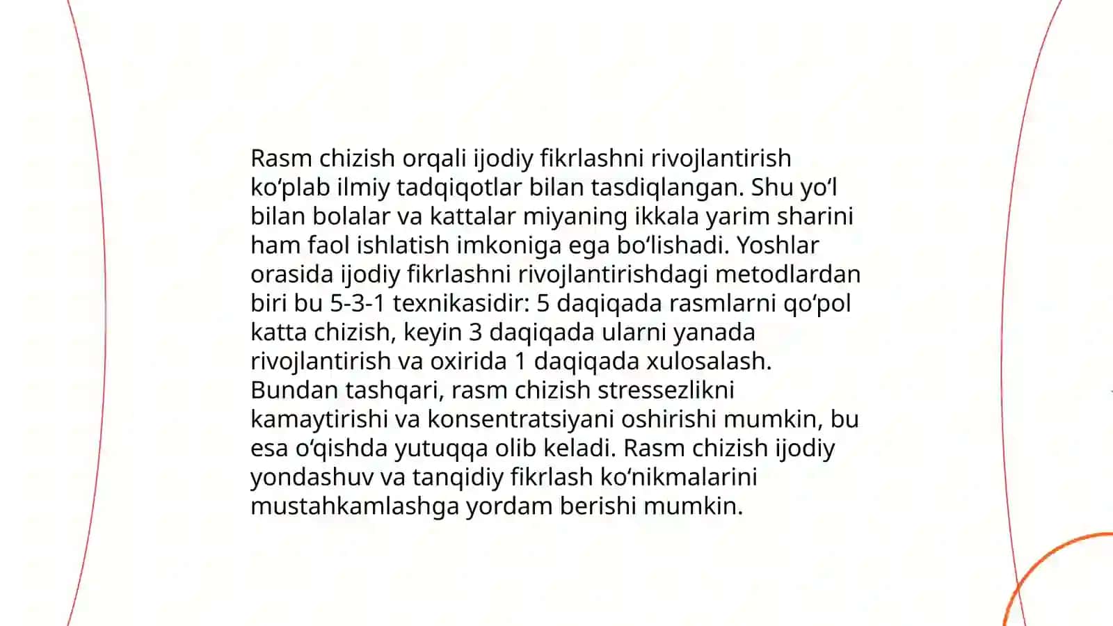 O'quvchilarda tasviriy san'at orqali kreativligini shakllantirish 4