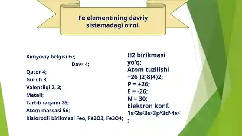 Temir. Xossalari 4