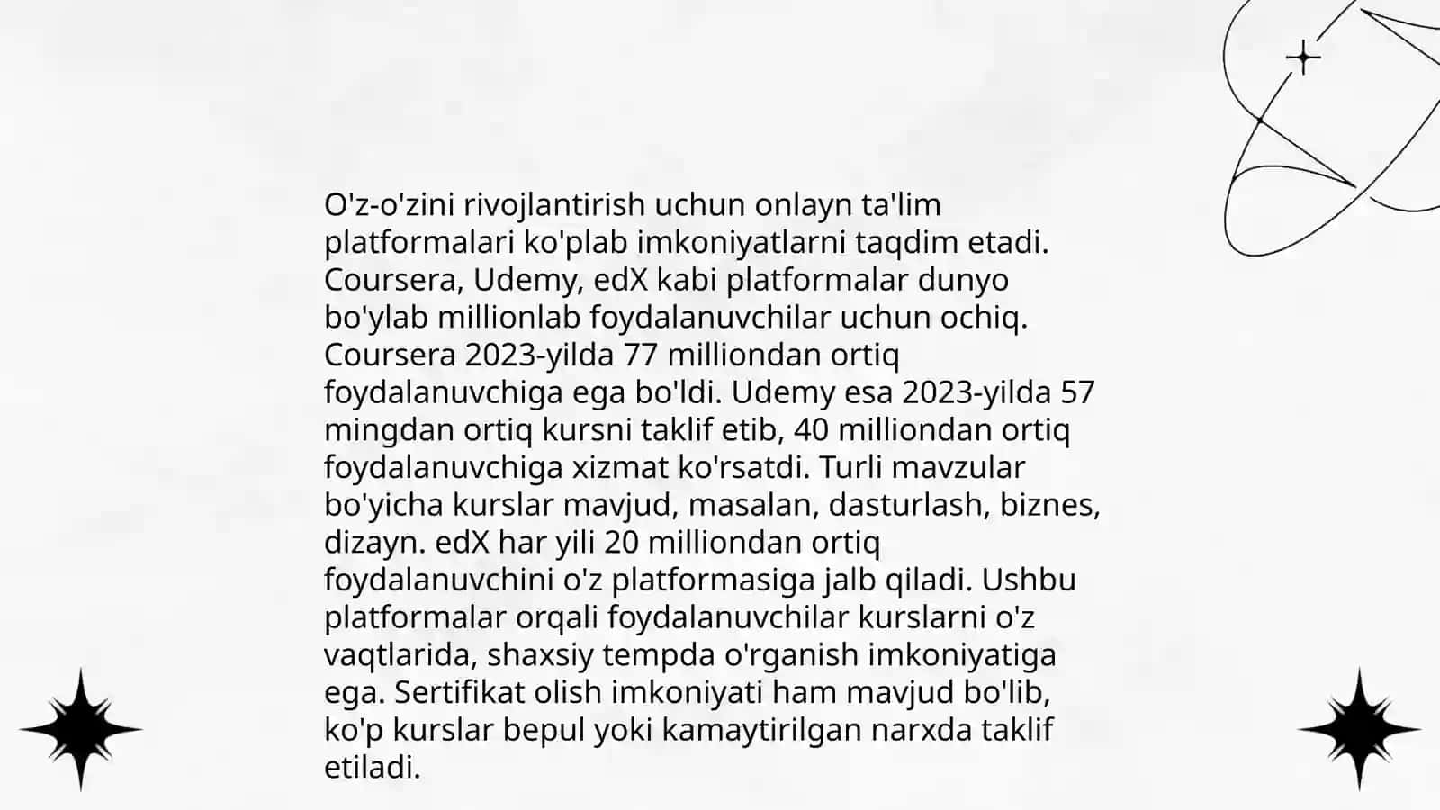 Axborotlashgan ta'lim da oz ózini rivojlantirish 4