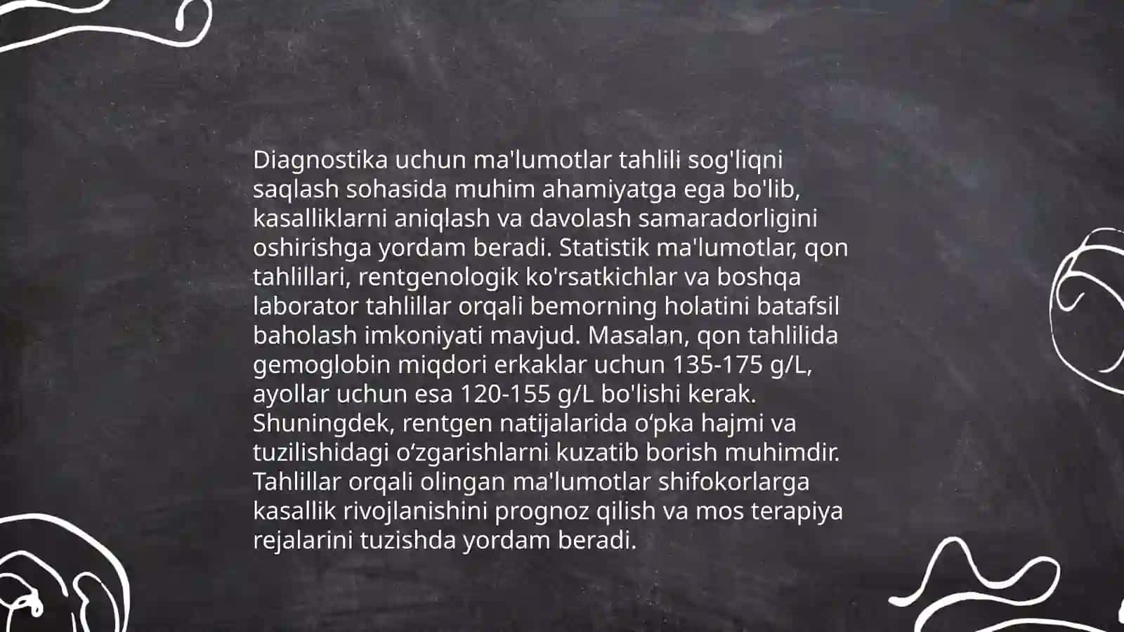 Tibbiyotda ishchi orinlarini avtomatlashtirishda va tibbiy masalalarini yechishda axborot texnologiyalari 4