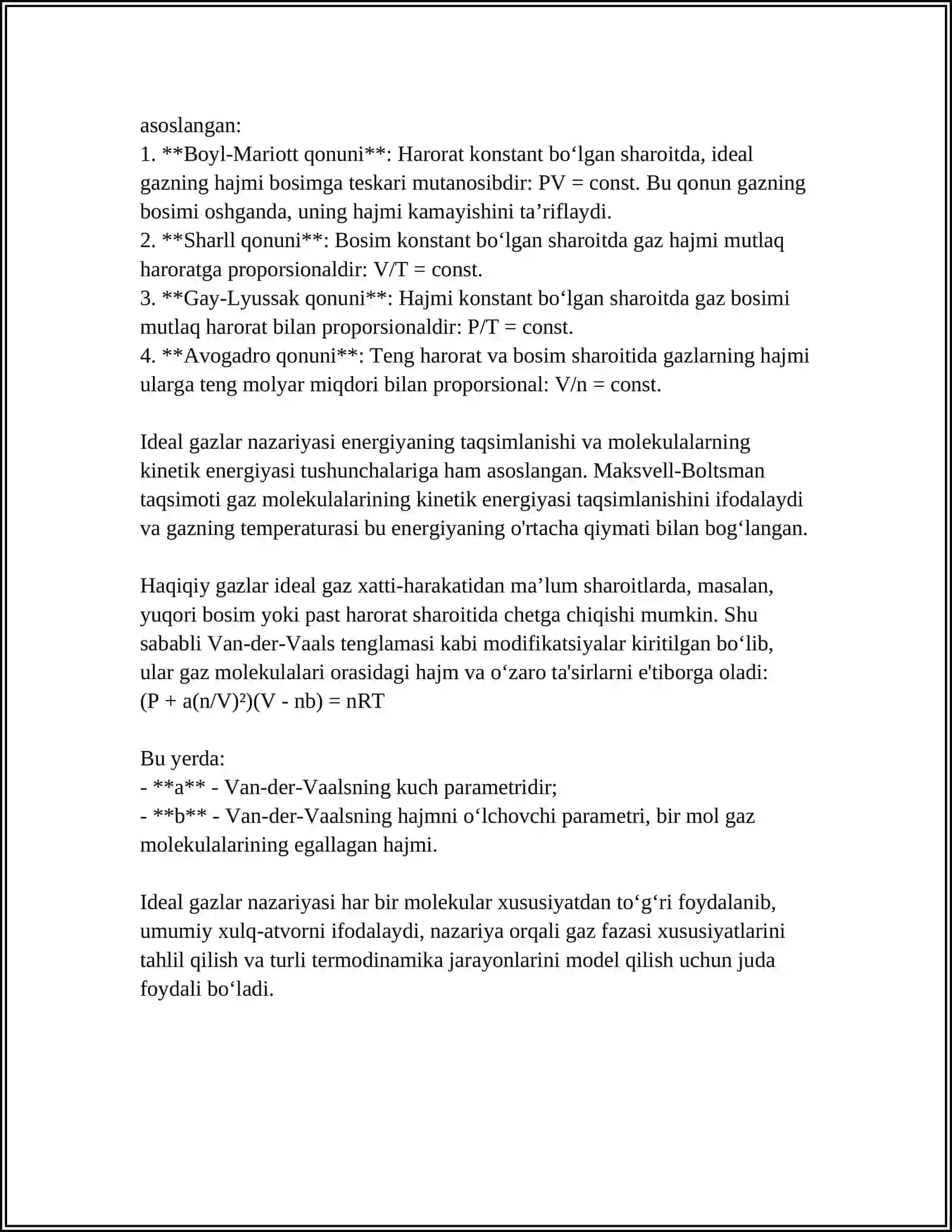 IDEAL GAZ QONUNLARI 4