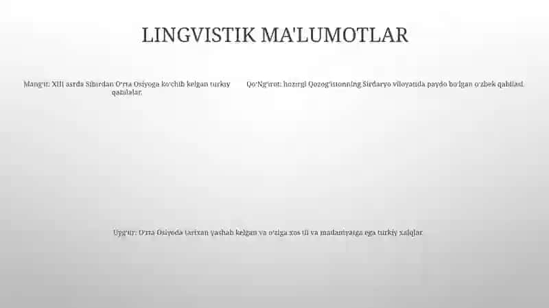 Mang'it, Qipchoq, Uyg'ur Qo'ng'irot Urug'lari 4