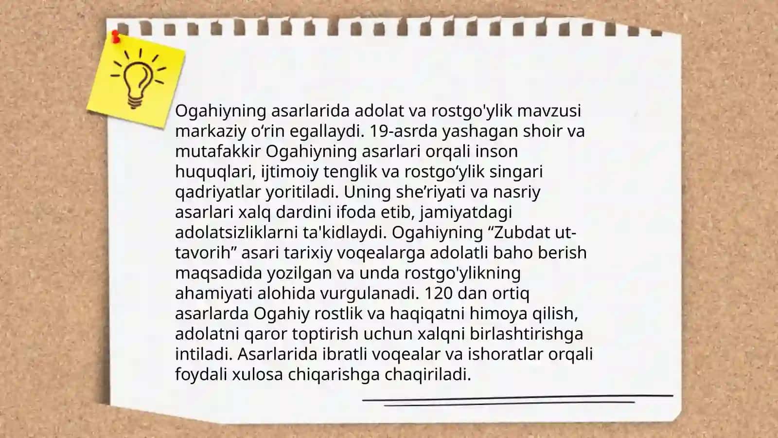 Ogahiy ijodida odob-axloq masalalari 4