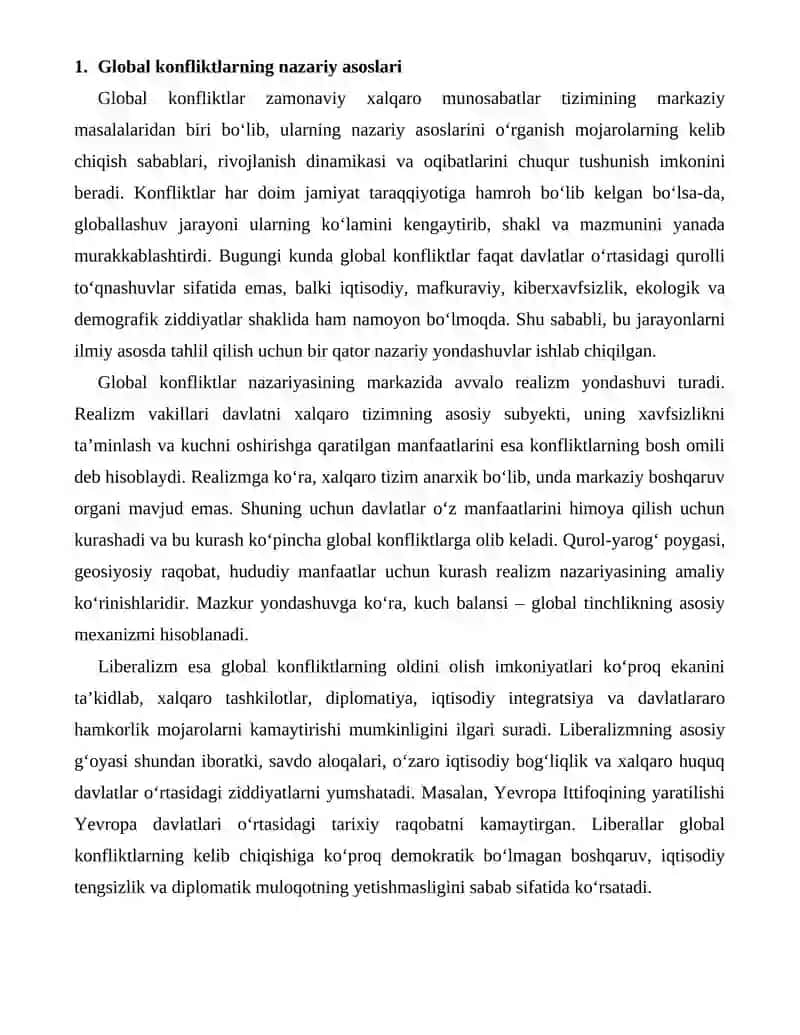 Global konfliktlar 4