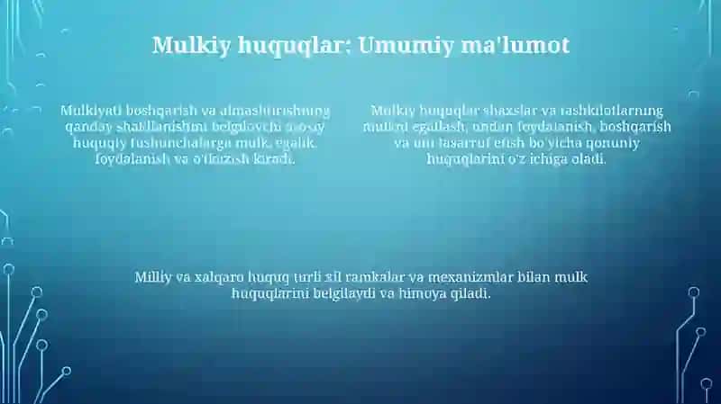 Xalqaro huquqda ashyoviy huquqlar 4