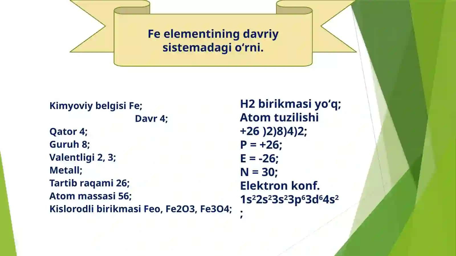 Temir. Xossalari 4