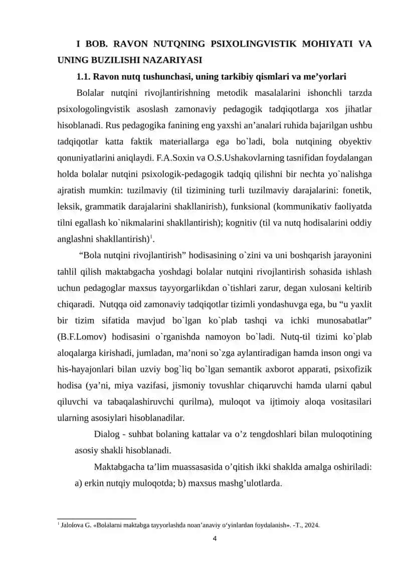 RAVON NUTQ VA RAVON NUTQNI RIVOJLANTIRISH VAZIFALARI 4