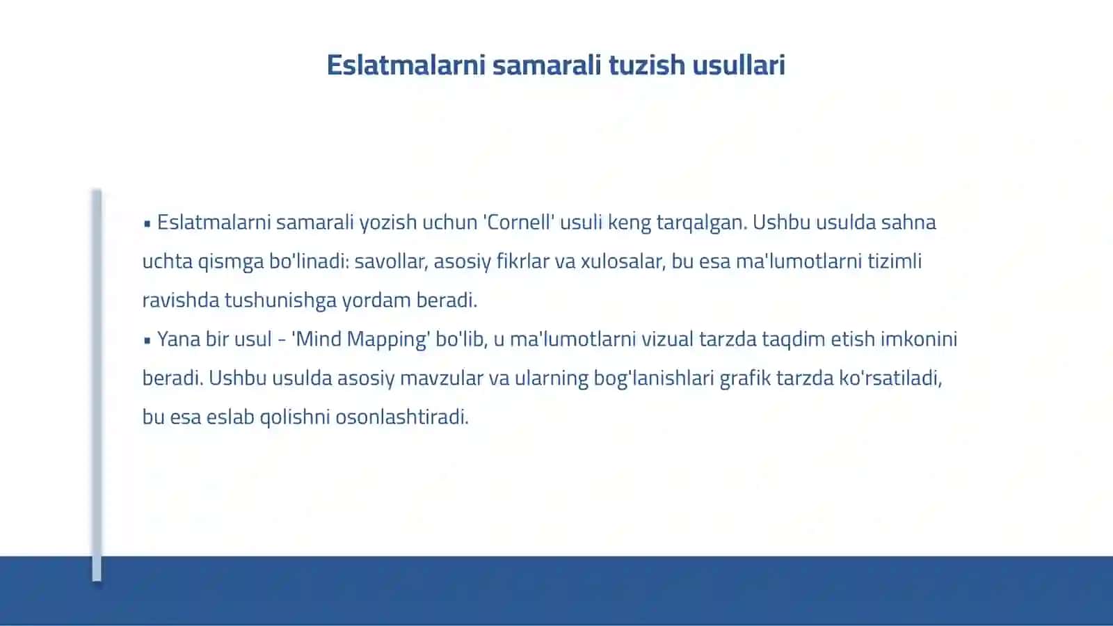 Eslatmalar bilan ishlash (note-taking) va foydali jihatlari 4