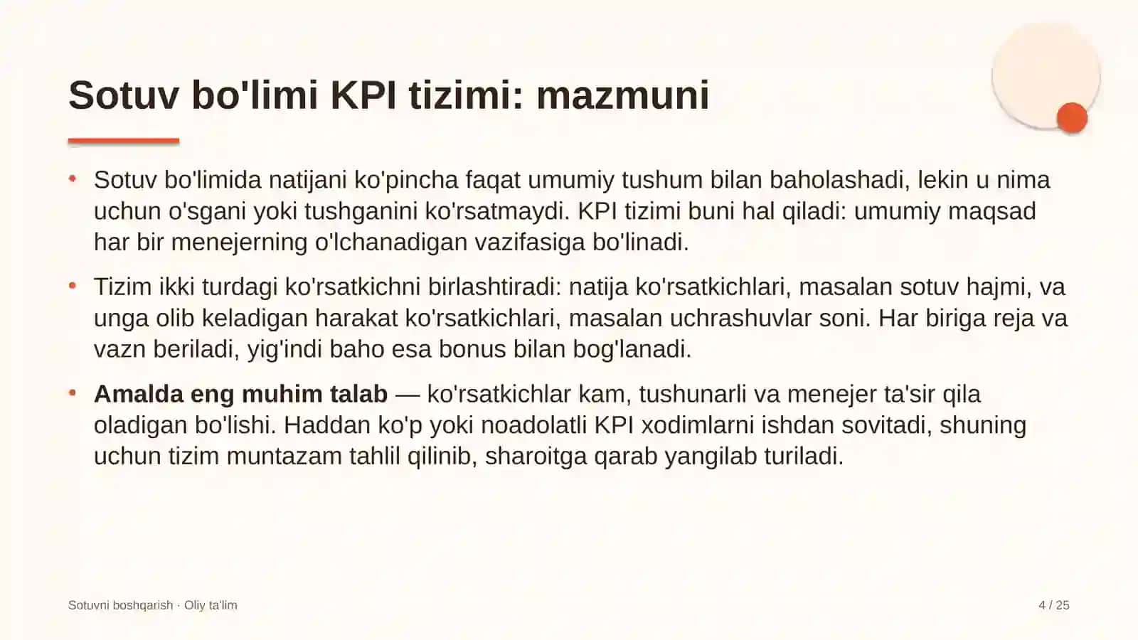 choyxonalarda sotuv bo'limi kpi tizimini joriy etish 2836 4