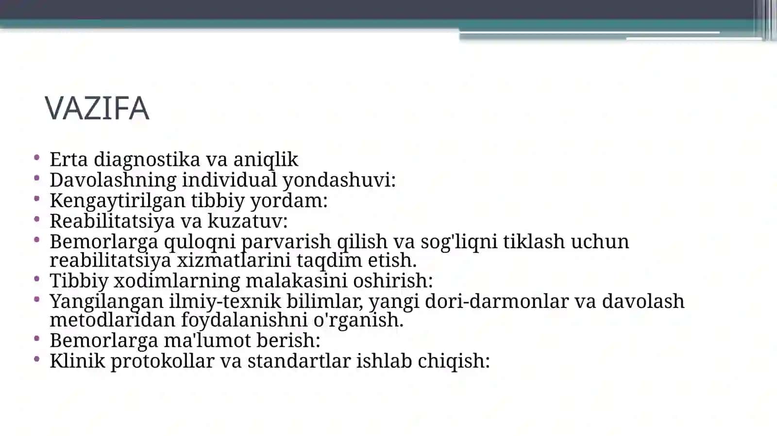 Tibbiyot muassalari 4