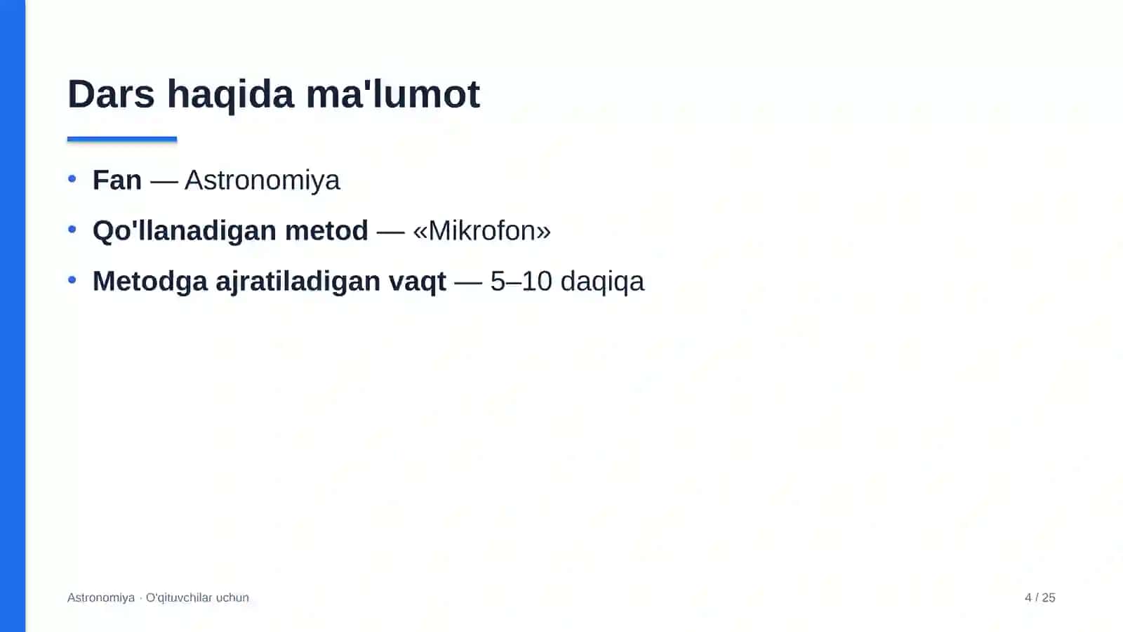astronomiya darslarida mikrofon metodidan foydalanish 1320 4