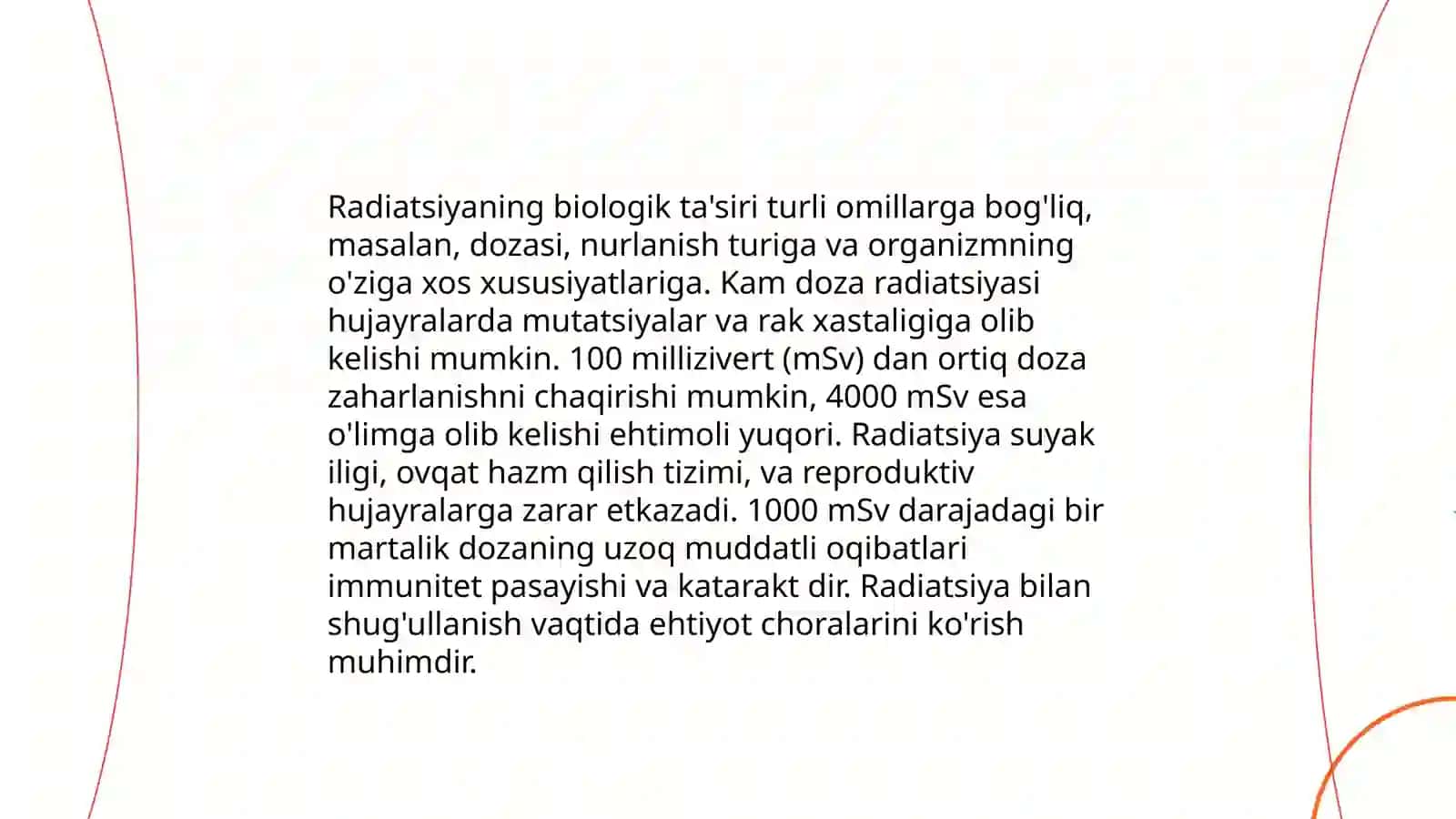 Radiatsiya va hayot 4