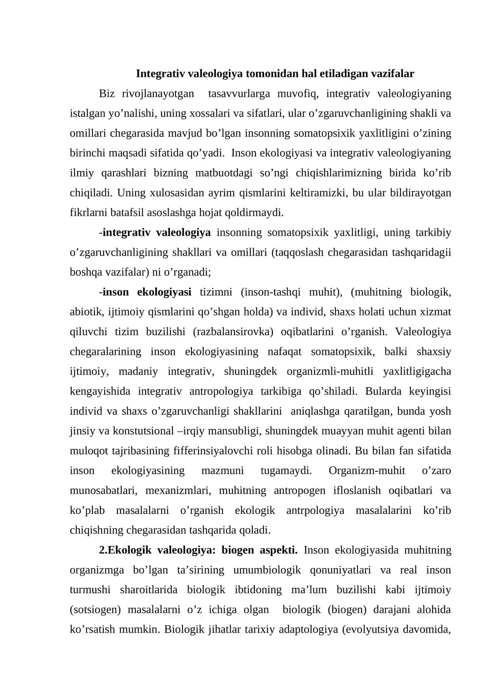 Ekologik omillarning ta’siri va salomatlik 4
