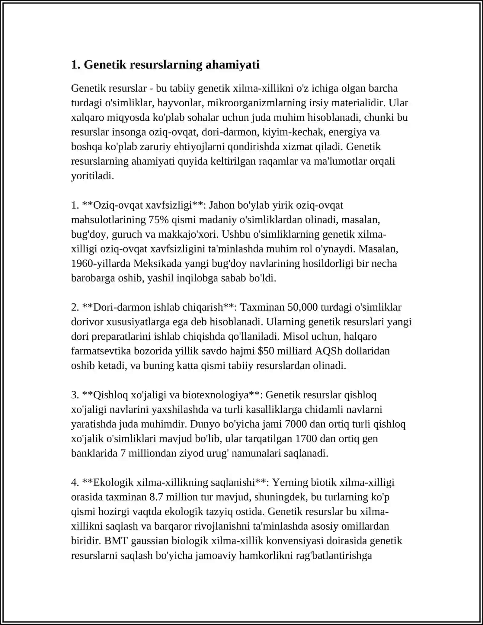 GENETIK RESURSLARNI MONITORING QILISHNI O‘ZIGA XOS XUSUSIYATLARI 4