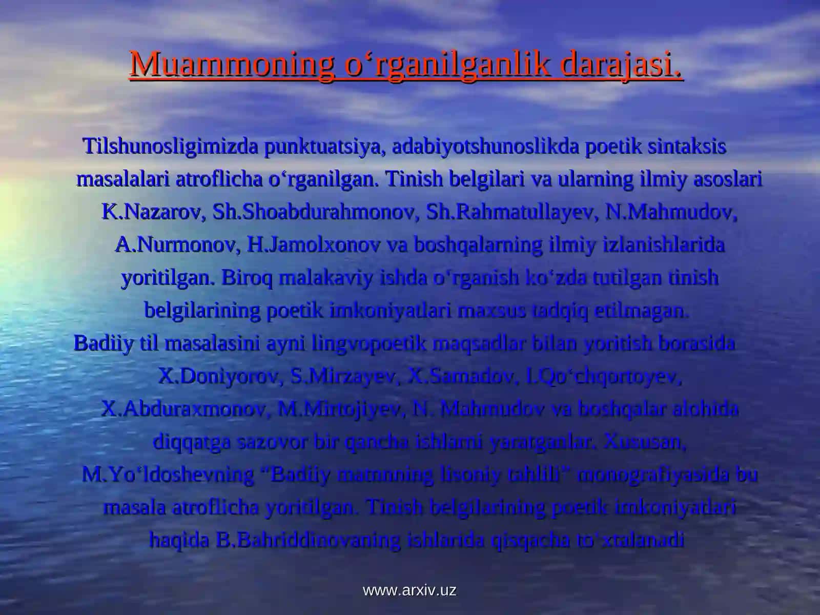 Bitiruv malakaviy ishi taqdimoti 4