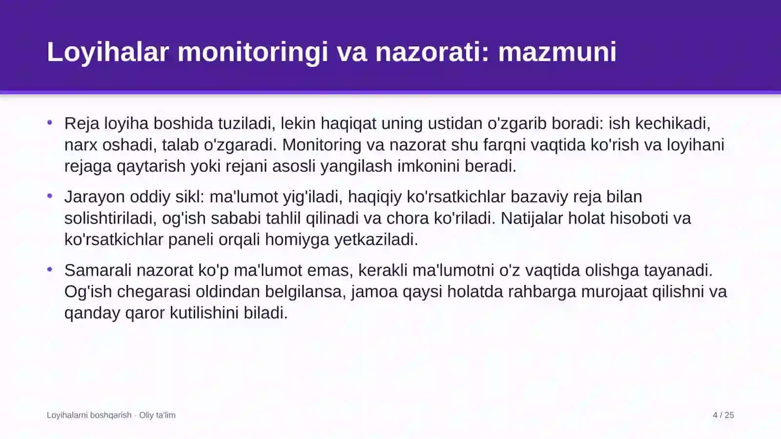 tuyachilikda loyihalar monitoringi va nazorati 6343 4