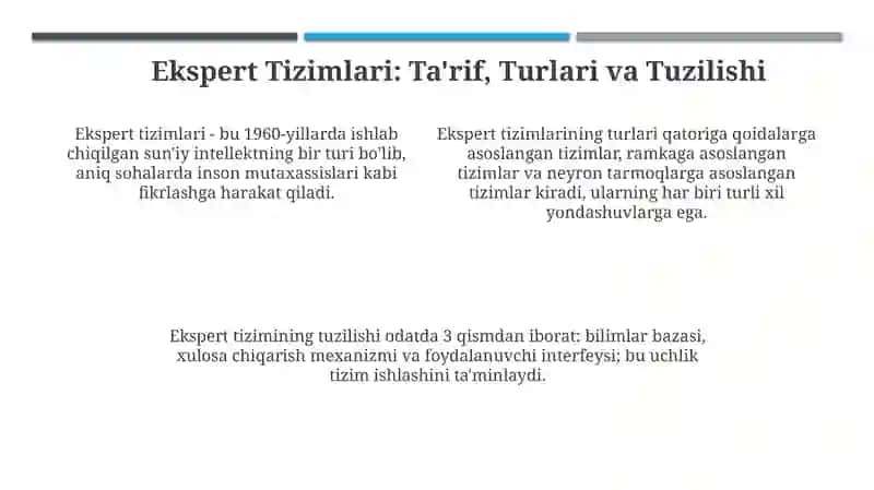 Ekspert Tizimlari 4