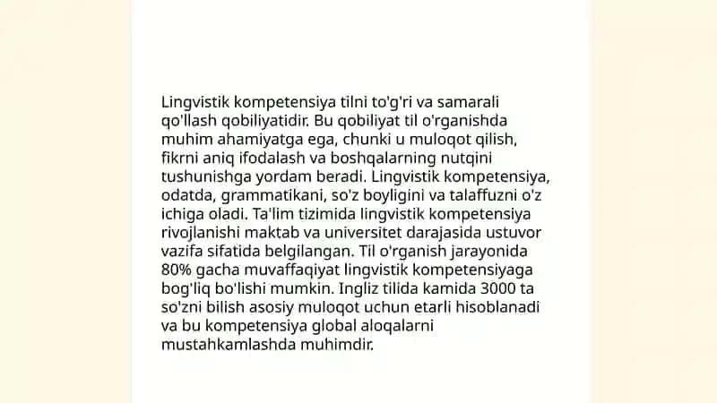 Lingvistik kompetensiya.Nutqning talaffuz me'yorlari 4