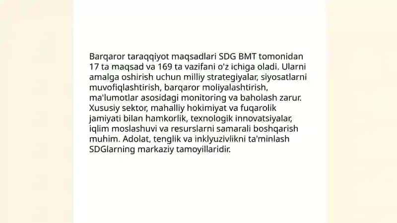 Global jarayonlar va barqaror taraqqiyot falsafasi 4