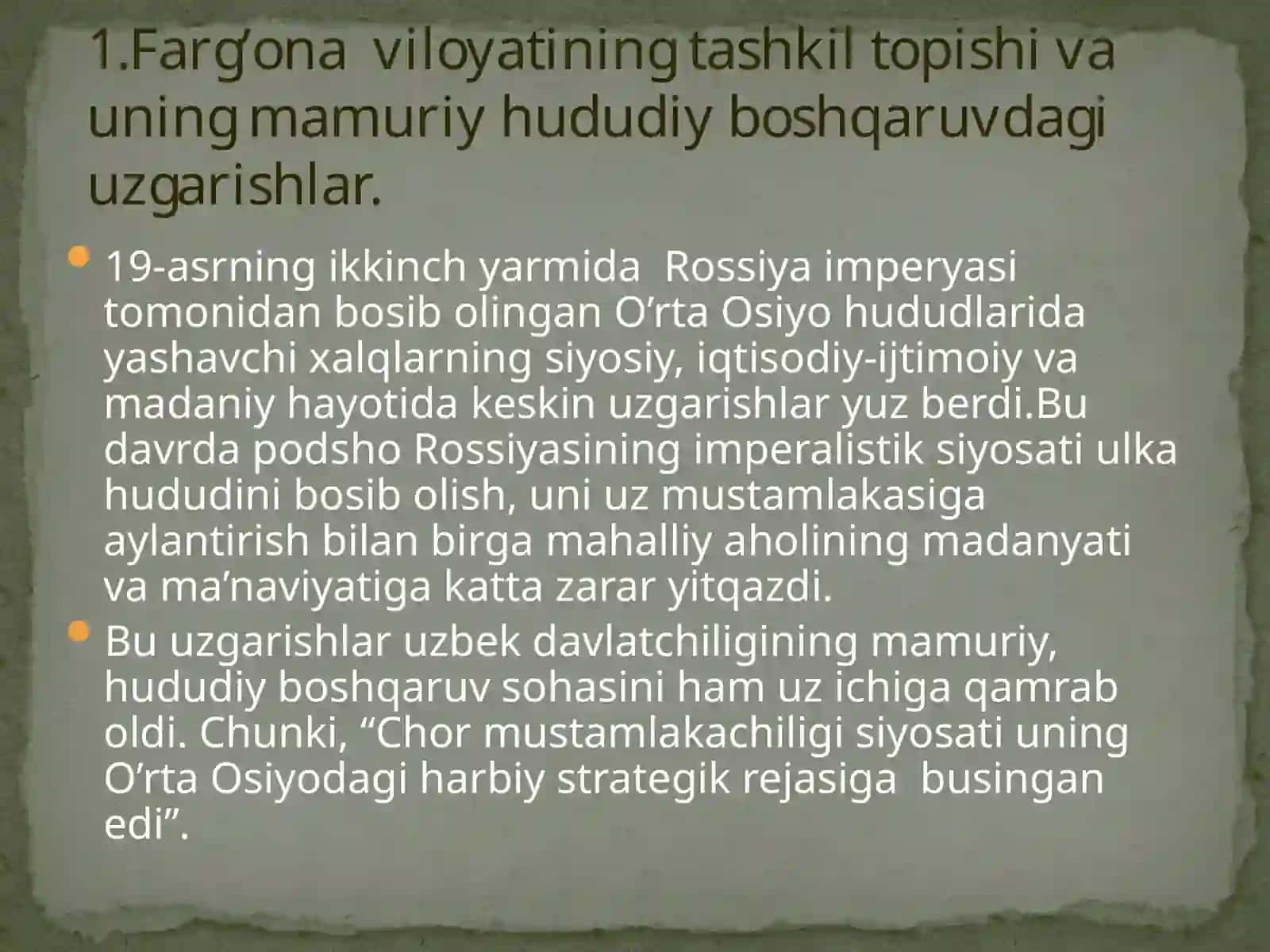 Turkiston o’lkasining boshqaruv tizimida mahalliy aholi vakillarining ishtiroki 4