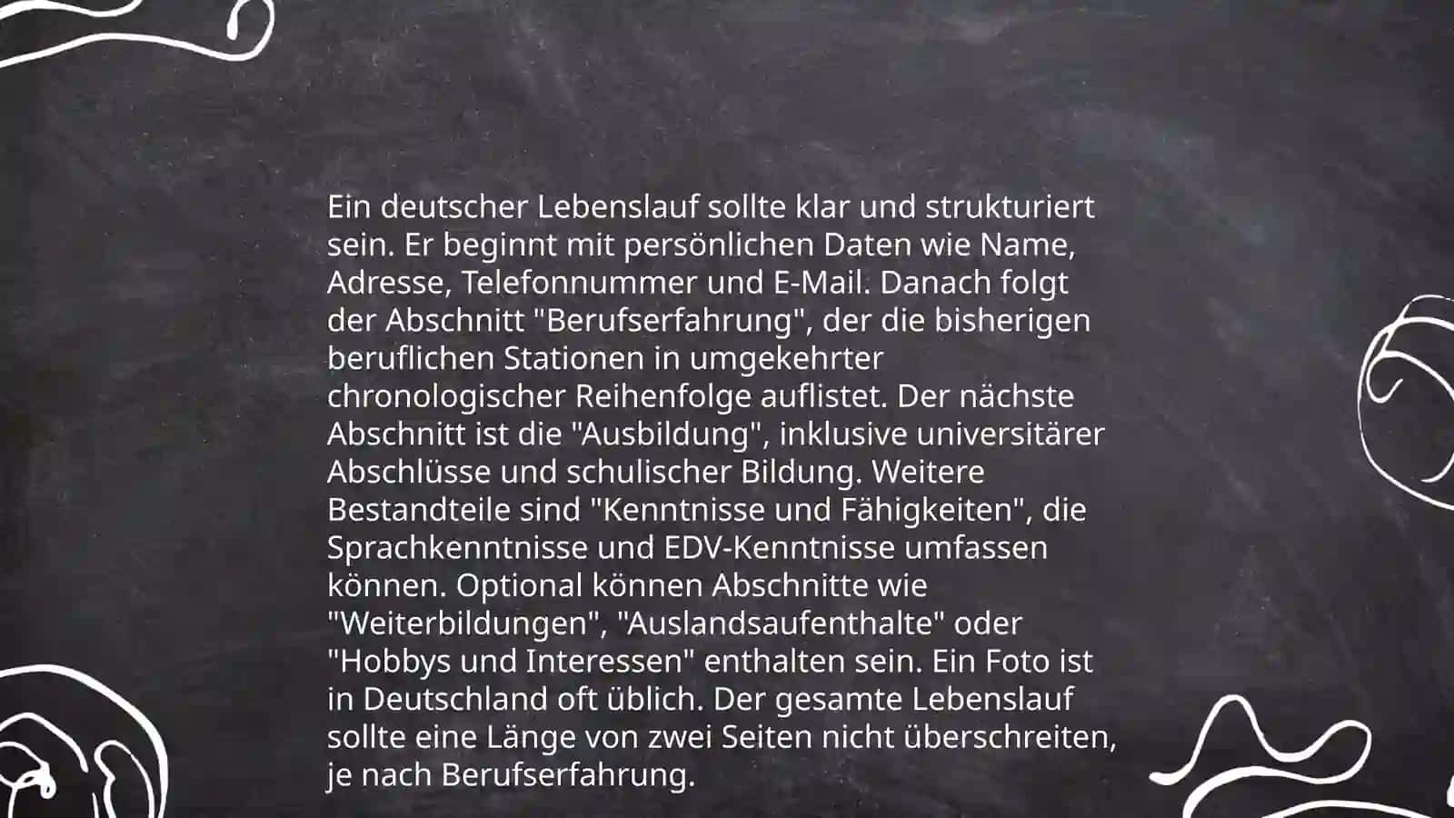 Lebenslauf 4