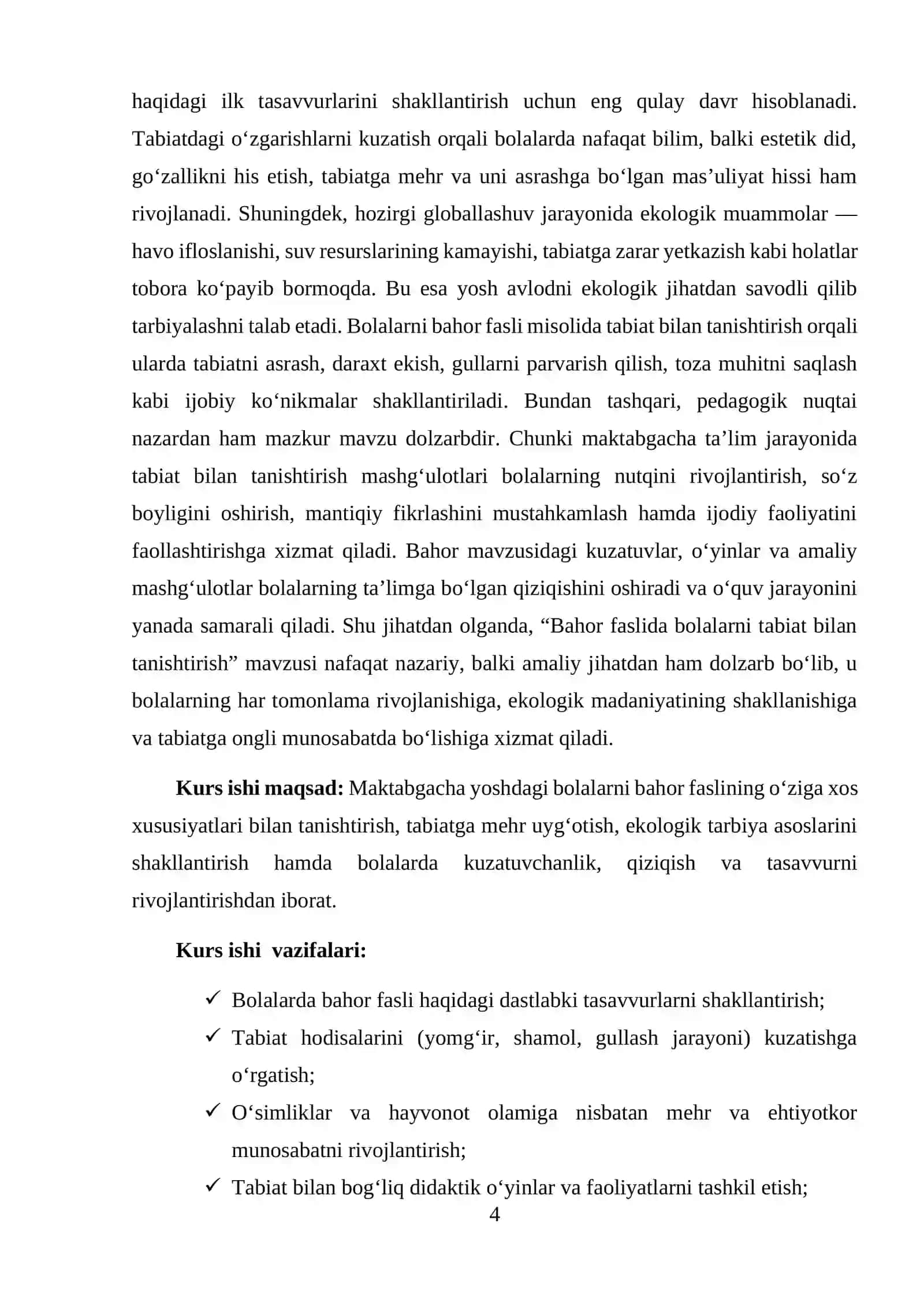 Bahor faslida bolalarni tabiat bilan tanishtirish 4