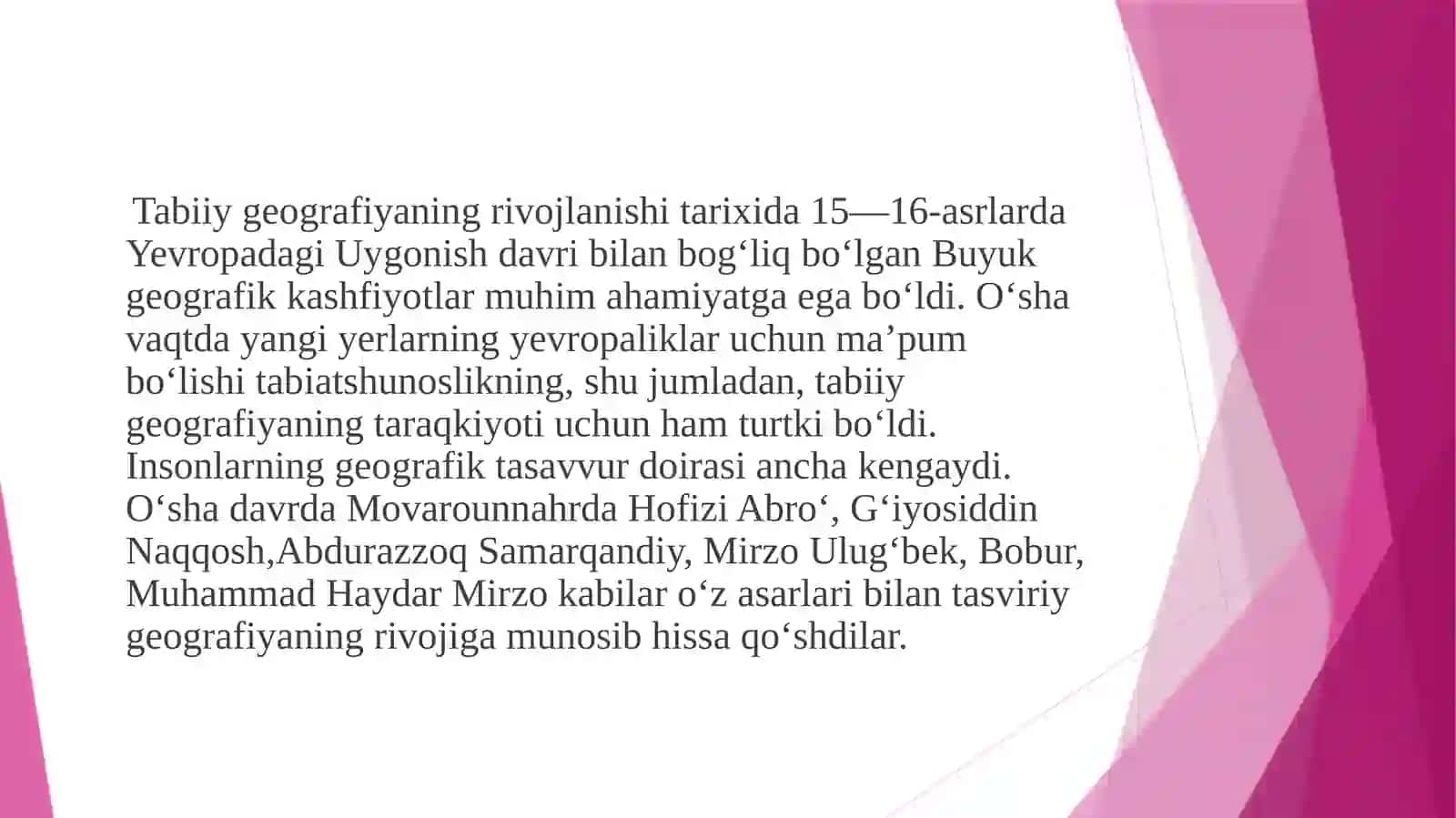 GEOGRAFIYANING RIVOJLANISH BOSQICHLARI 4