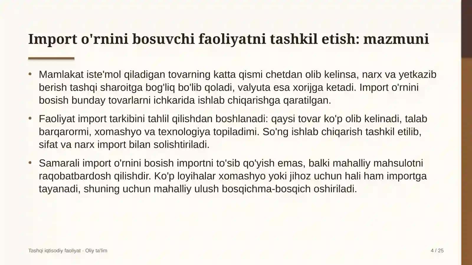 qo'ychilikda import o'rnini bosuvchi faoliyatni tashkil etish 8936 4