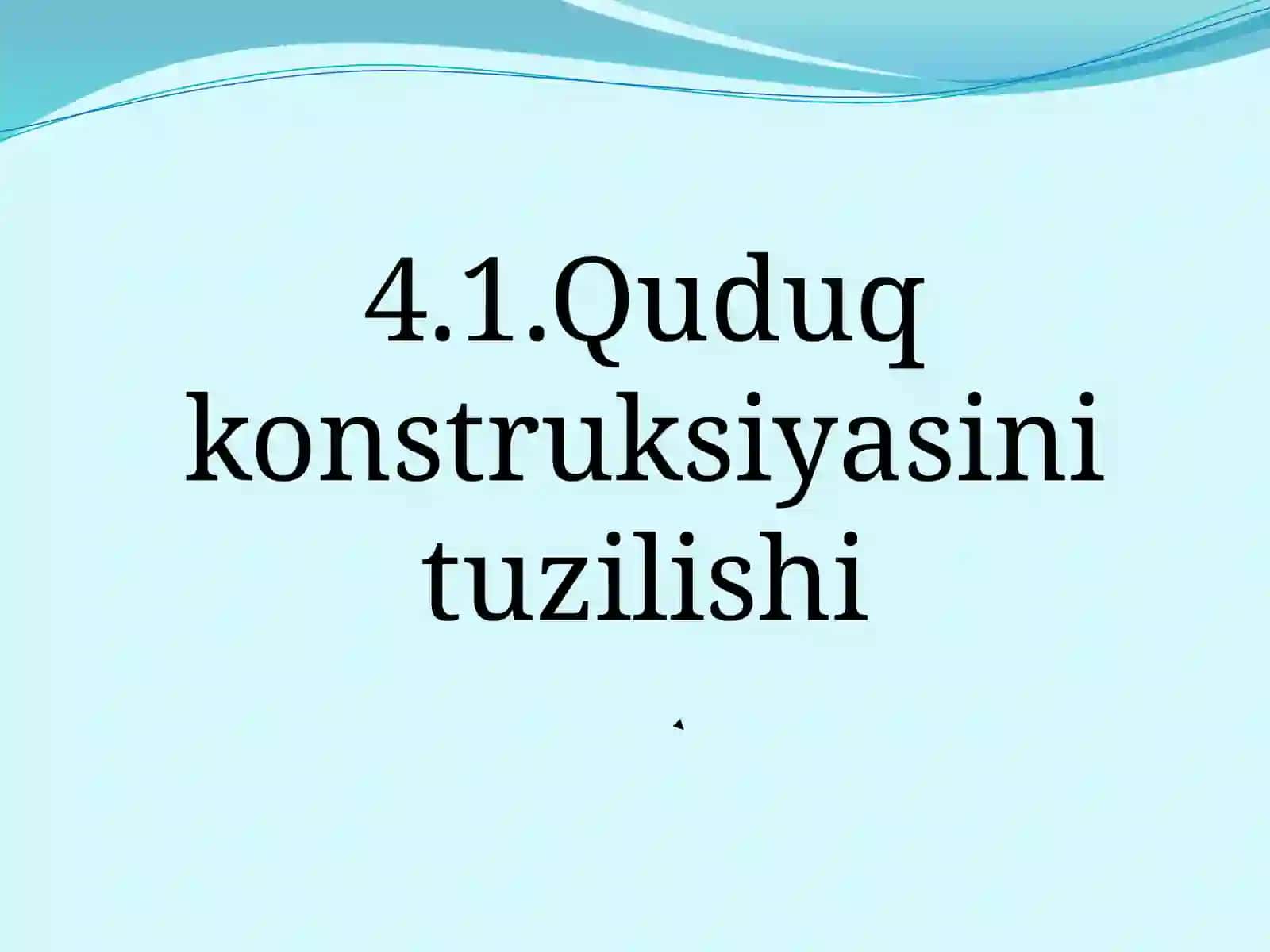 Neft va gaz quduqlariningjihozlari 4