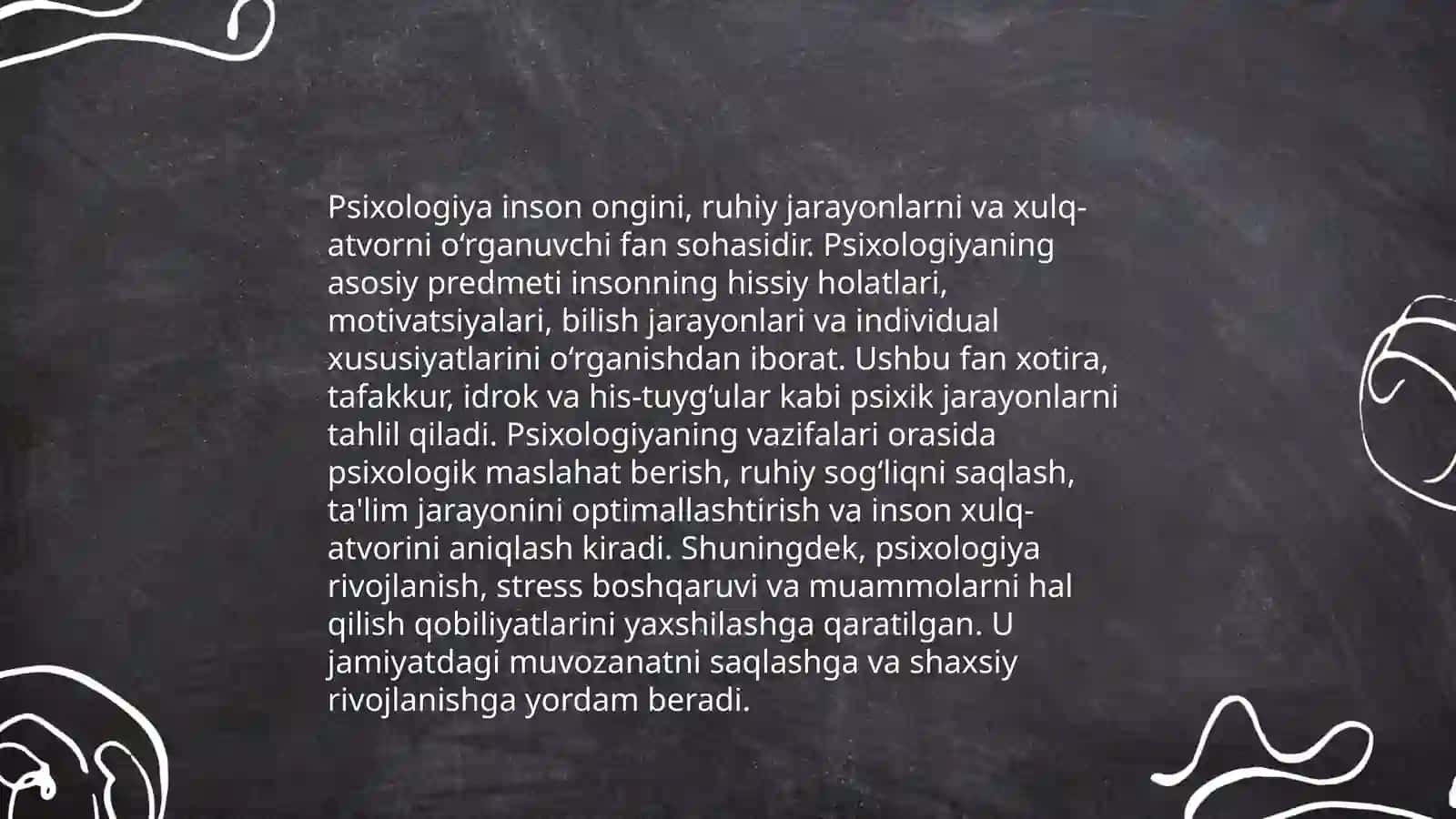 Psixologiya fanining predmeti haqidagi tasavvurlar taraqqiyotining asosiy bosqichlari 4