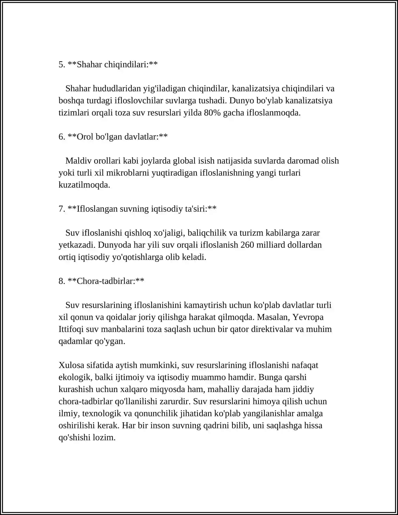 KONCHILIKNING GIDROSFERAGA TA’SIRI 4