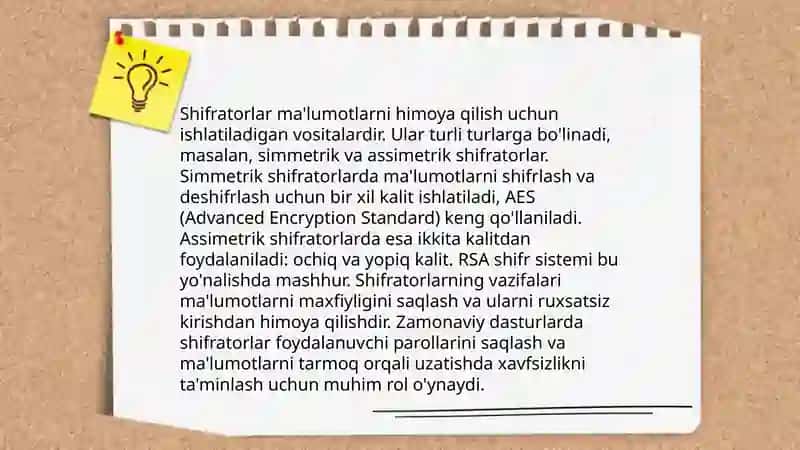 Raqamli qurilmalar. Shifrator va deshifratorlar. Ularning tuzilishi, ishlash prinsipi. 4