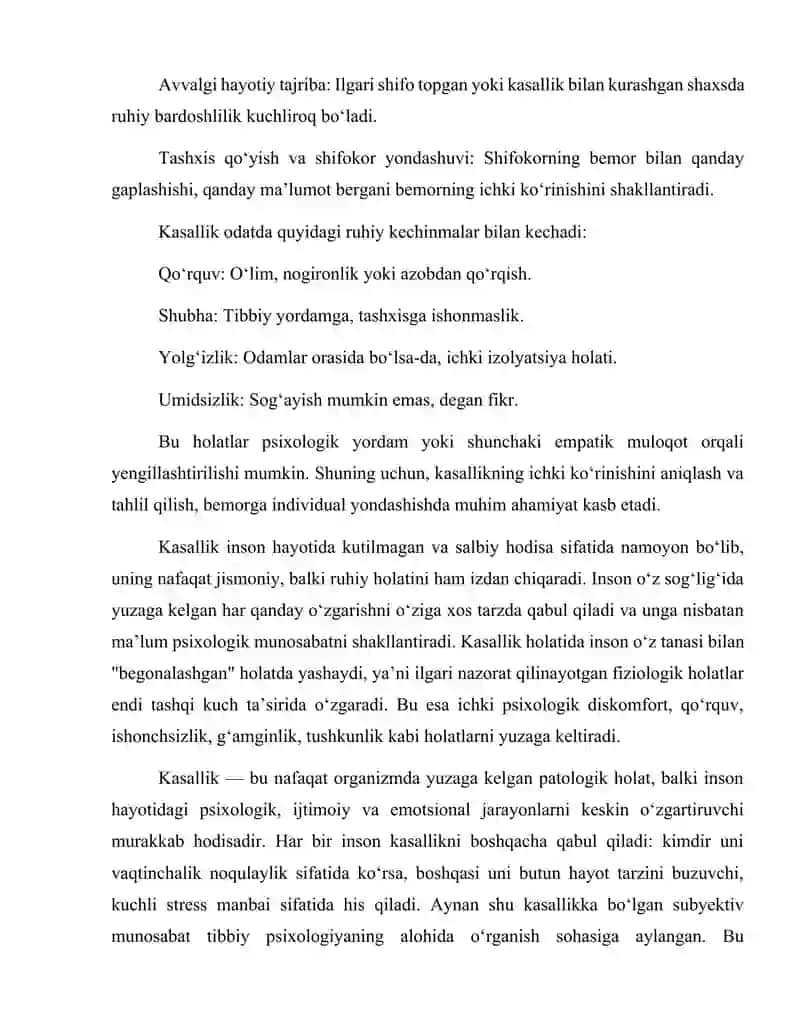 Bemor psixologiyasi 4