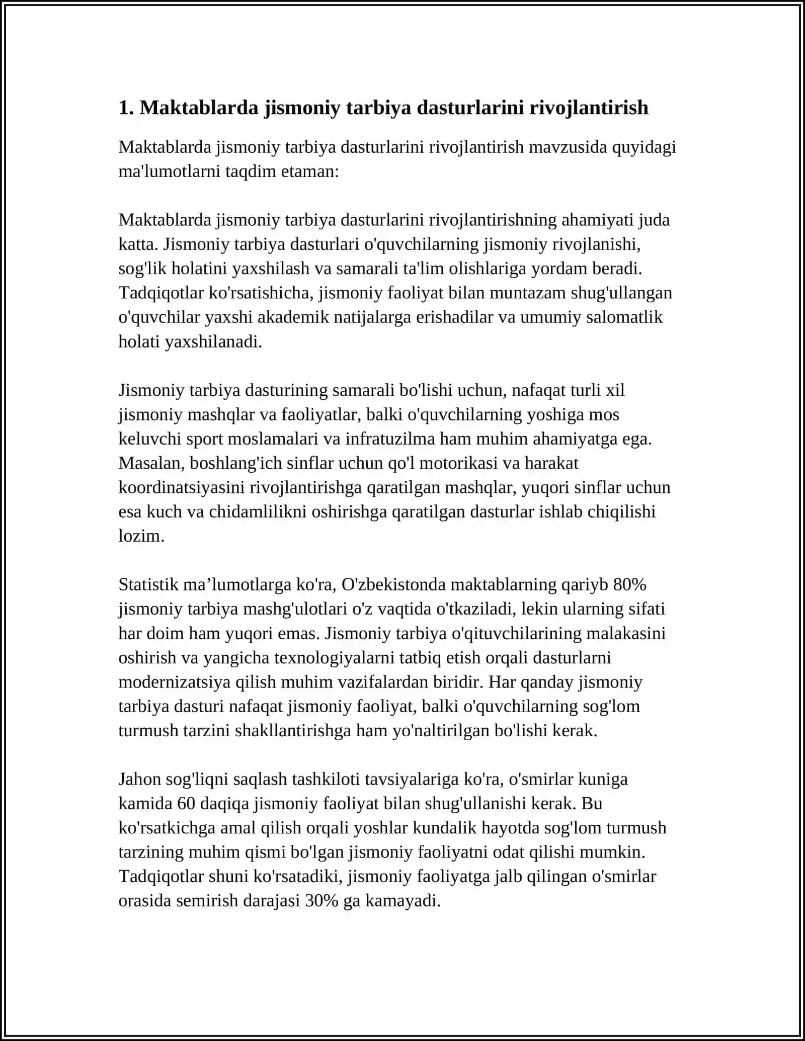 Maktablarda jismoniy tarbiya dasturlarini rivojlantirish 4