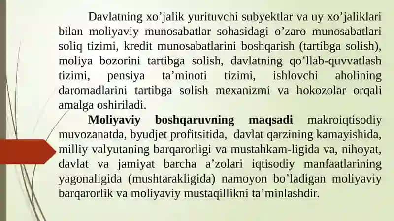 Moliyaviy boshqaruv 4
