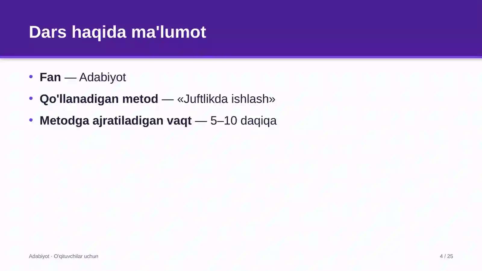 adabiyot darslarida juftlikda ishlash metodidan foydalanish 4466 4