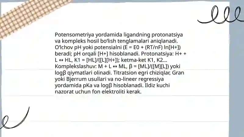 Nodir metallarni kordinatsion birikmalarni tadqiq qilish 4
