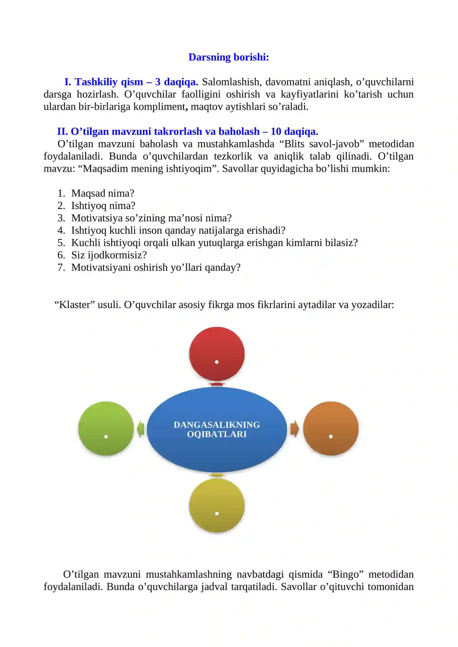 5-SINF O’QUVCHILARI UCHUN BIR SOATLIK DARS ISHLANMASI 4
