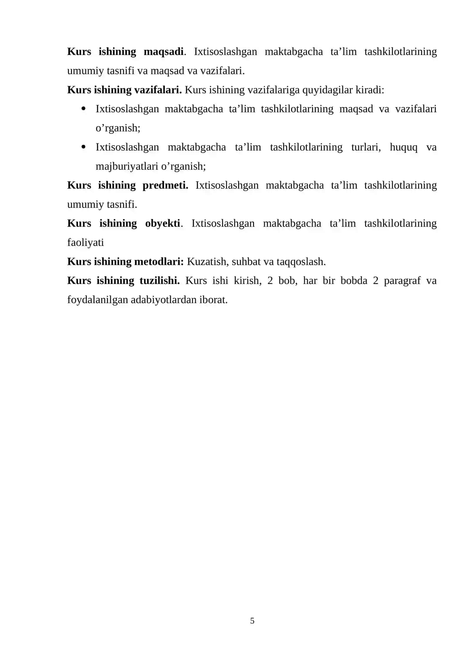 MAKTABGACHA PEDAGOGIKA FANIDAN TAYYORLAGAN KURS ISHI 4