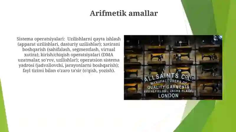 Mashina amallari 4