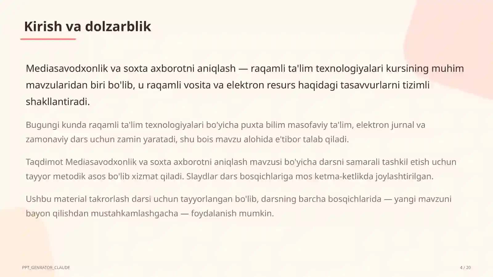 Mediasavodxonlik va soxta axborotni aniqlash 4