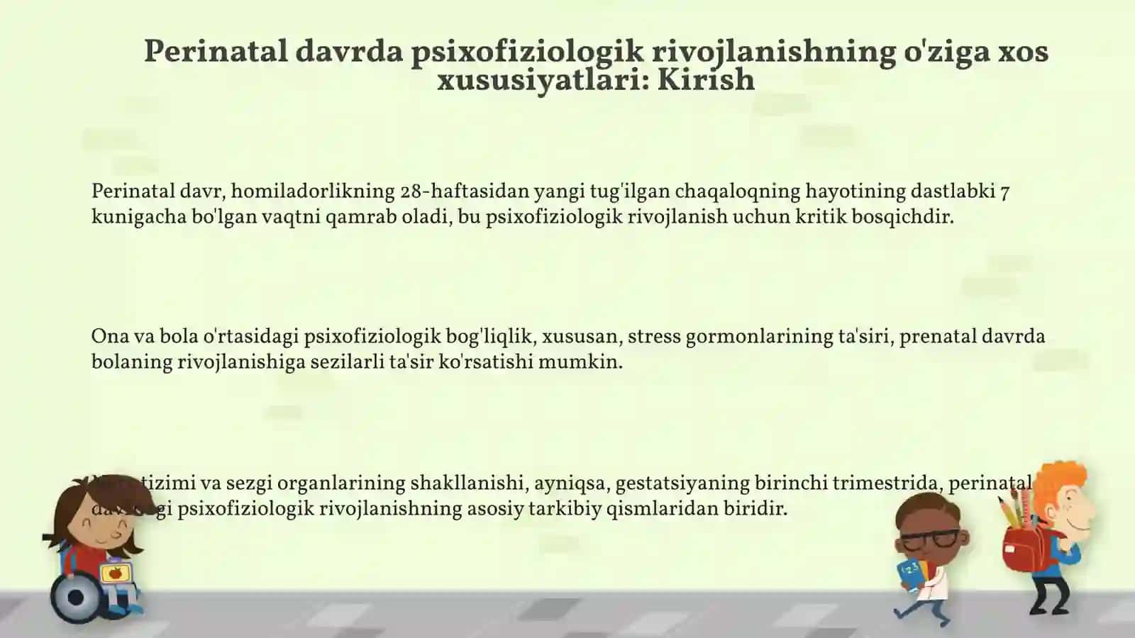 Perinatal davrida psixofiziologik rivojlanish 4