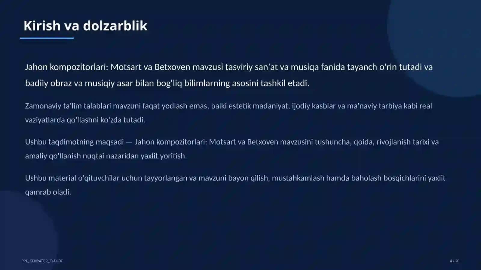Jahon kompozitorlari: Motsart va Betxoven (6-sinf) 4