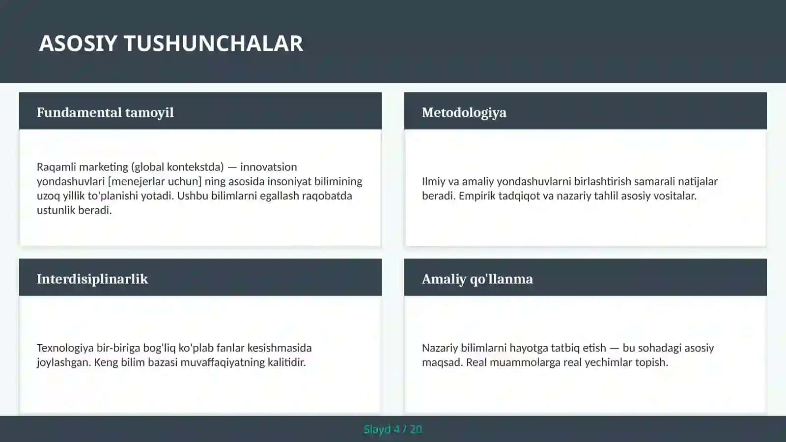 RAQAMLI MARKETING (GLOBAL KONTEKSTDA) — INNOVATSION YONDASHUVLARI [MENEJERLAR UCHUN] 4