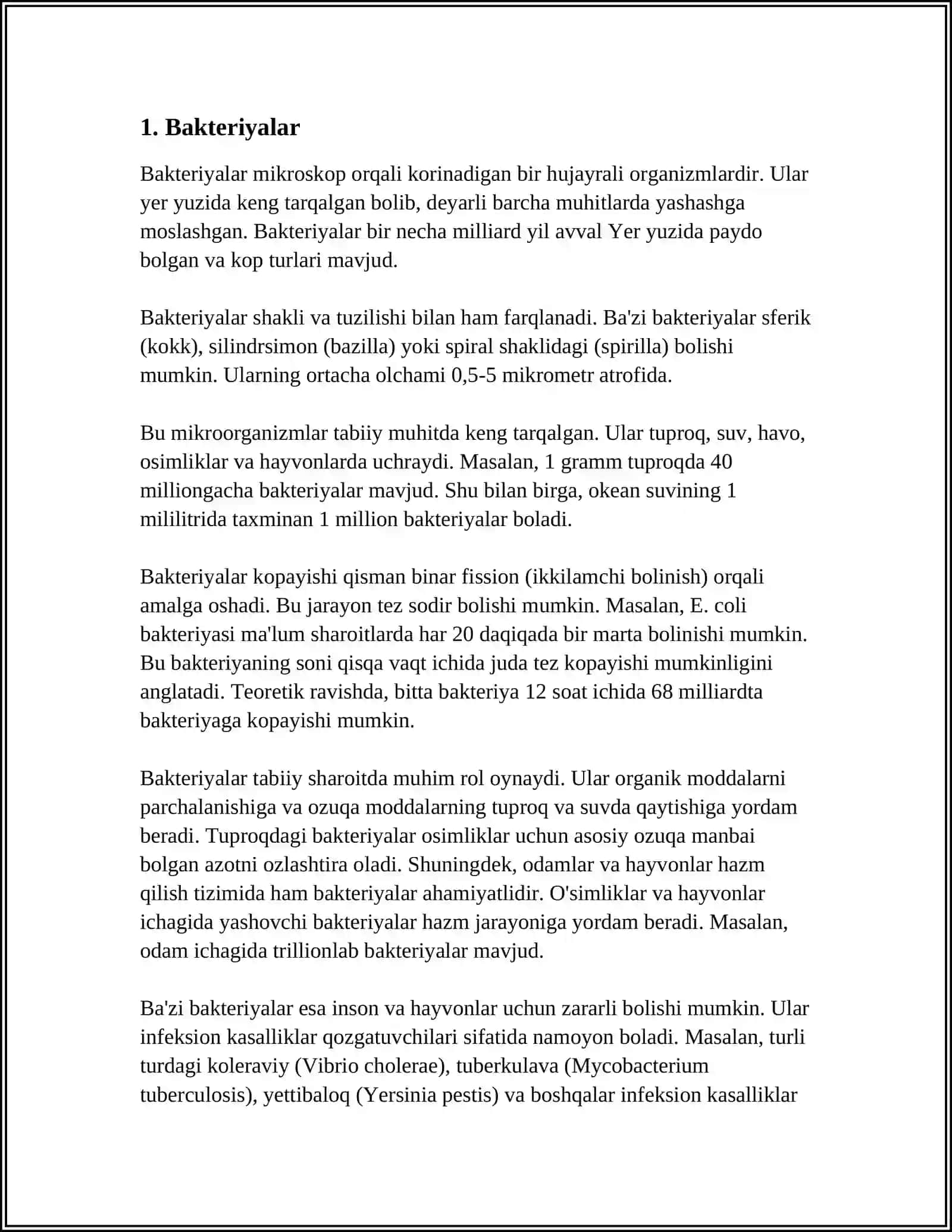 MIKROORGANIZMLARNING ASOSIY GURUHLARINING UMUMIY TAVSIFI 4