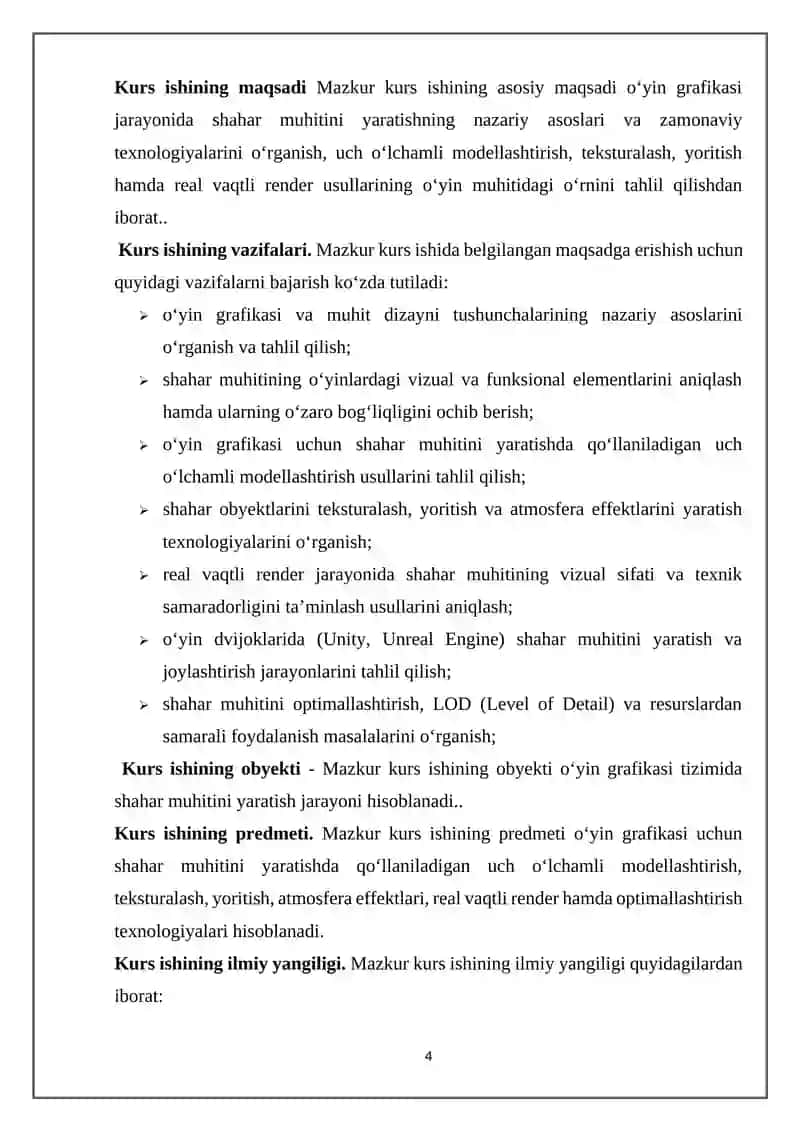 O’yin grafikasi uchun shahar muhitini yaratish texnologiyasi 4